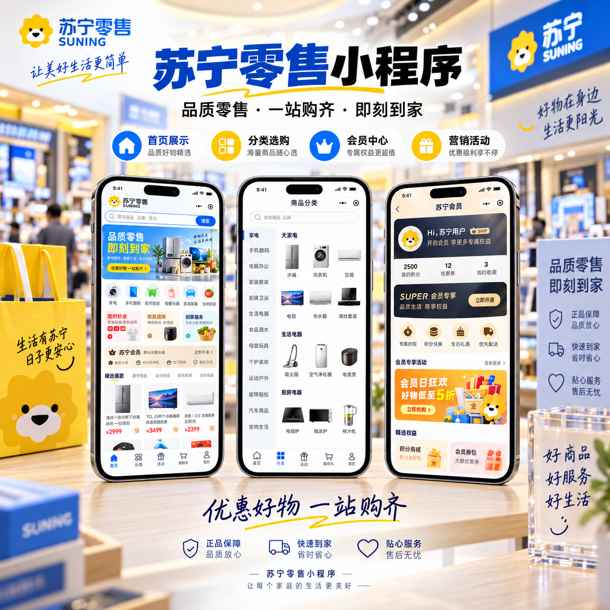 苏宁零售小程序小程序界面